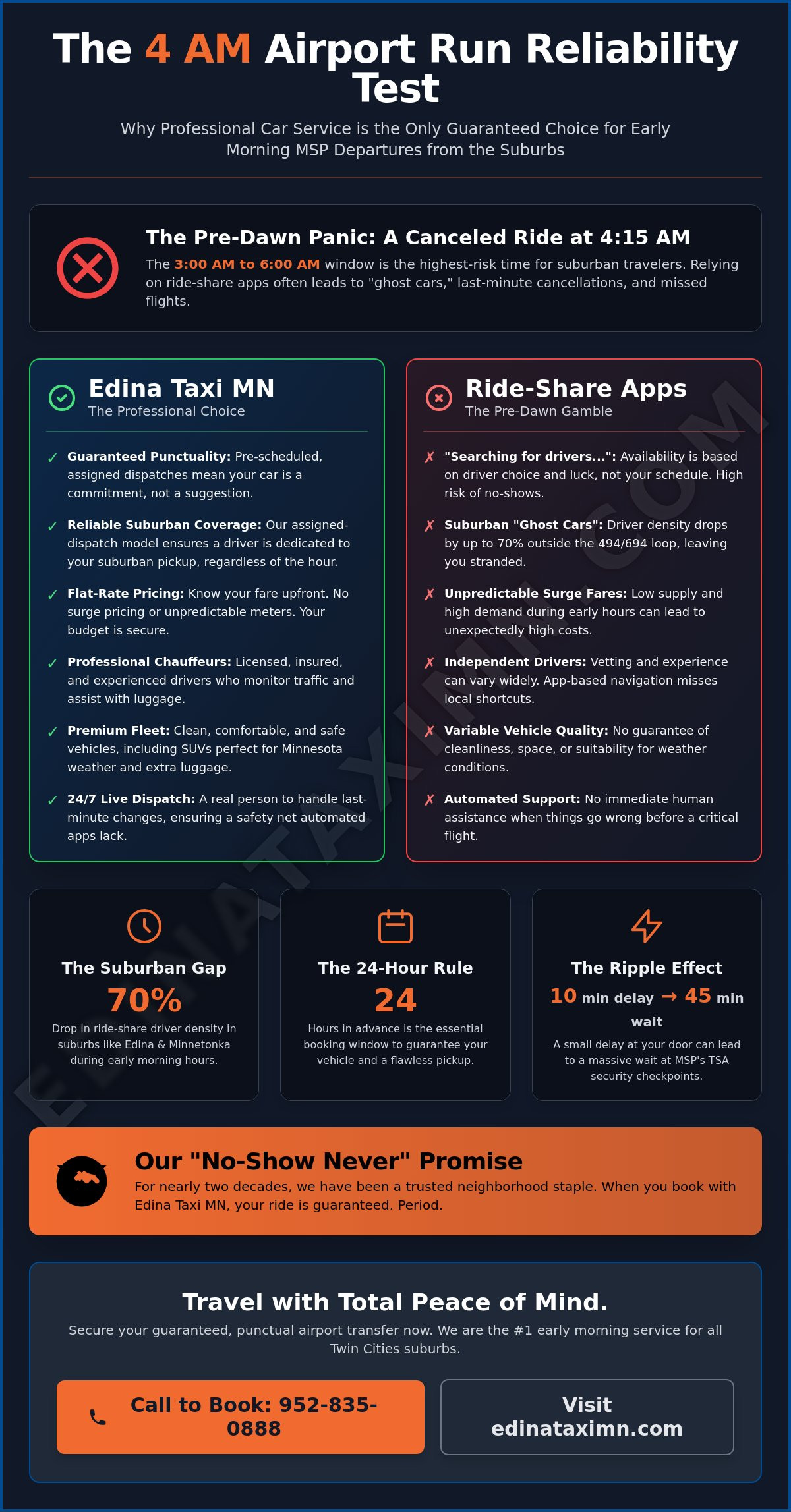 Twin Cities Car Service: #1 Early Morning Airport Taxi Cab Services for All Suburbs - Infographic