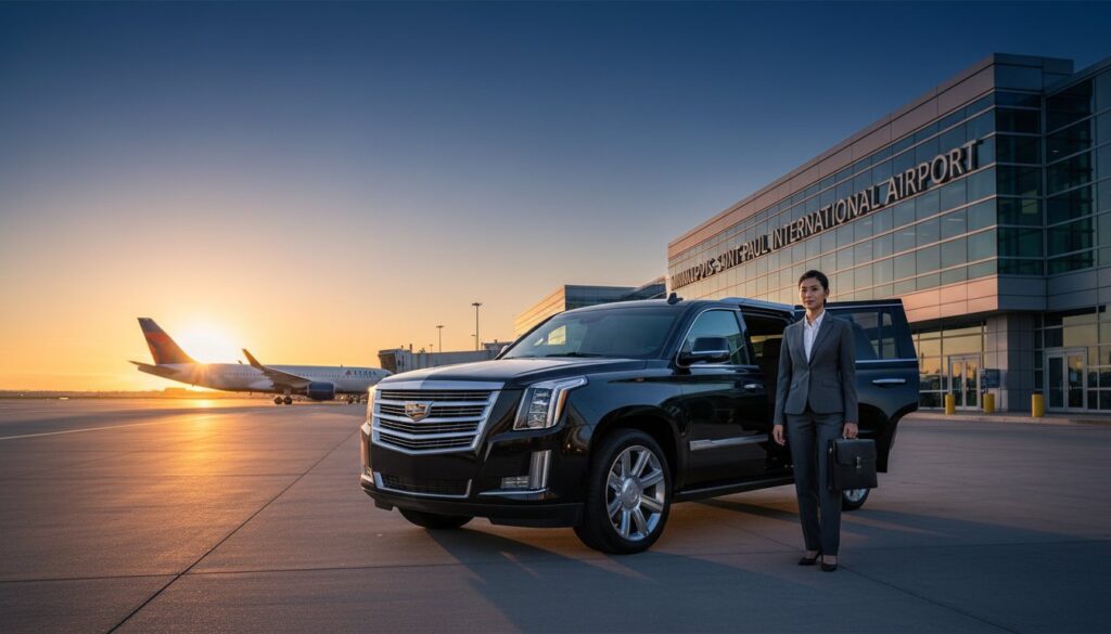 Book Corporate Car Service in Minneapolis to/from MSP Airport 24/7