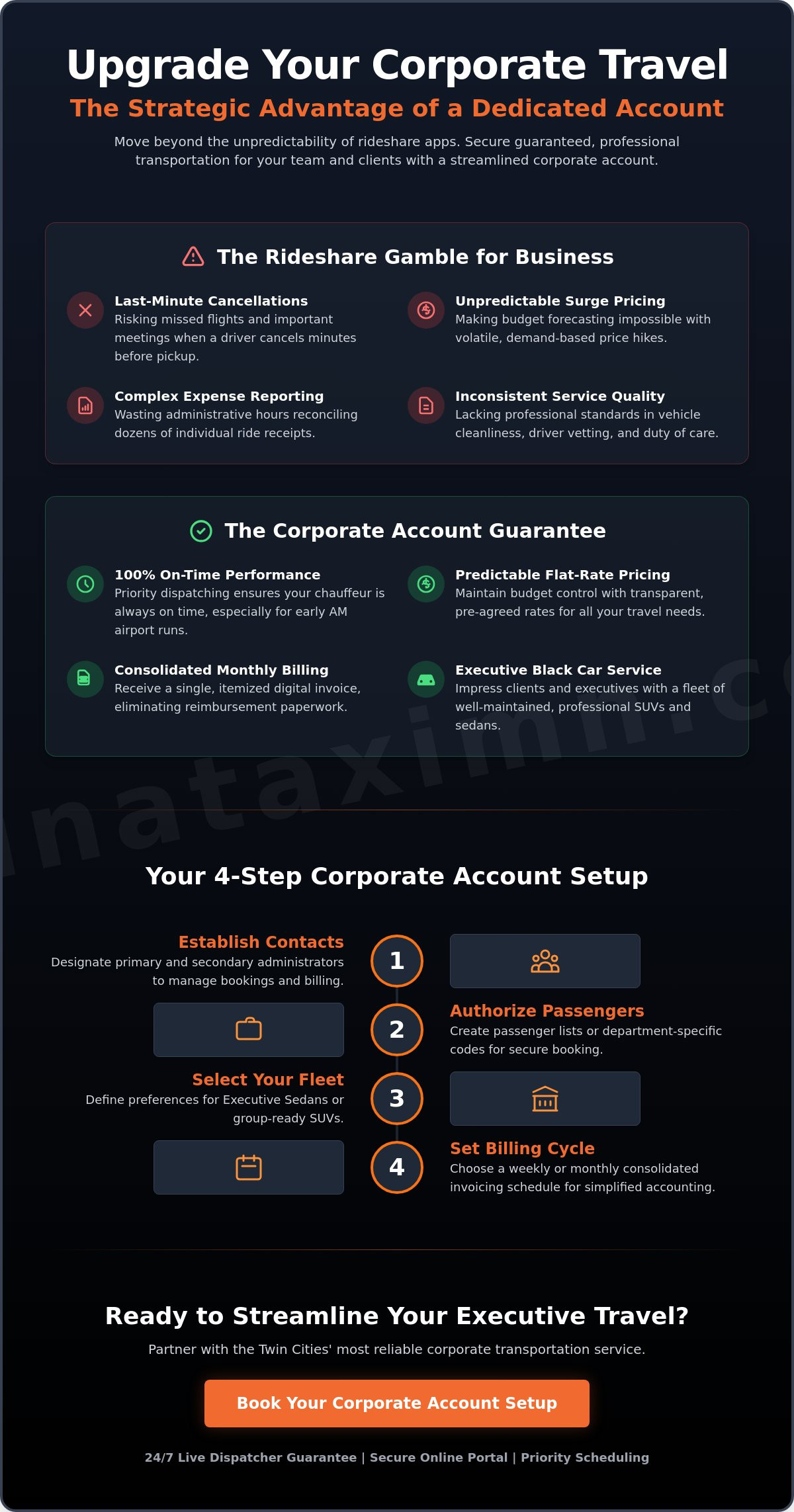 Minneapolis Corporate Car Service Account Setup: The Executive Travel Guide