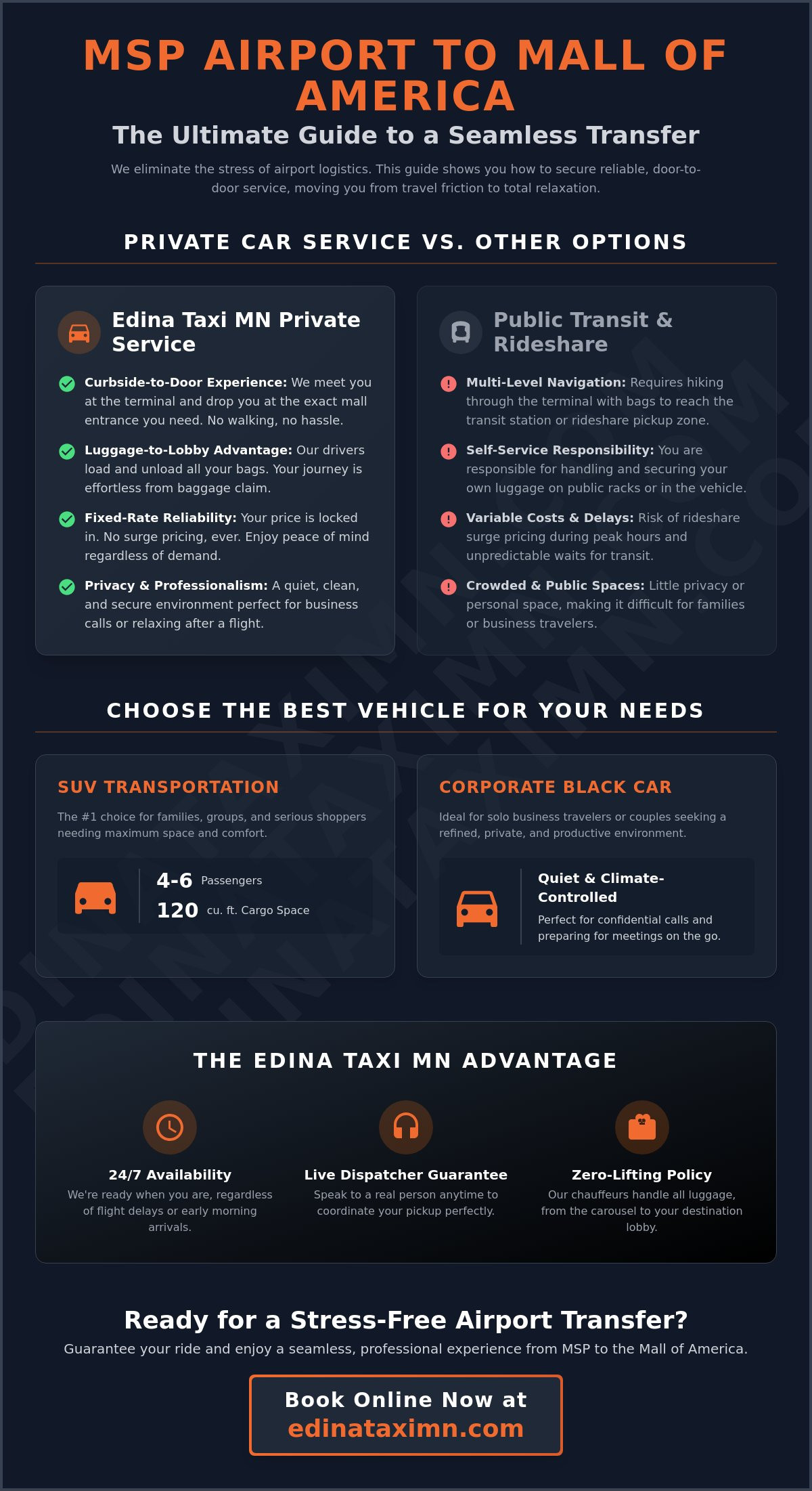 Professional Car Service from MSP to Mall of America: The 2026 Traveler’s Guide